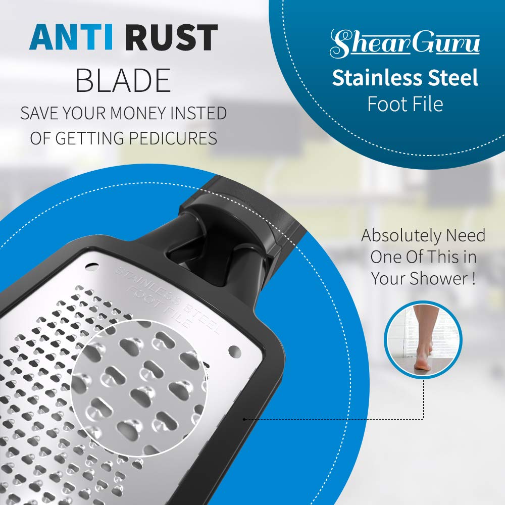 Premium Curved Pedicure Foot Rasp & Scrubber