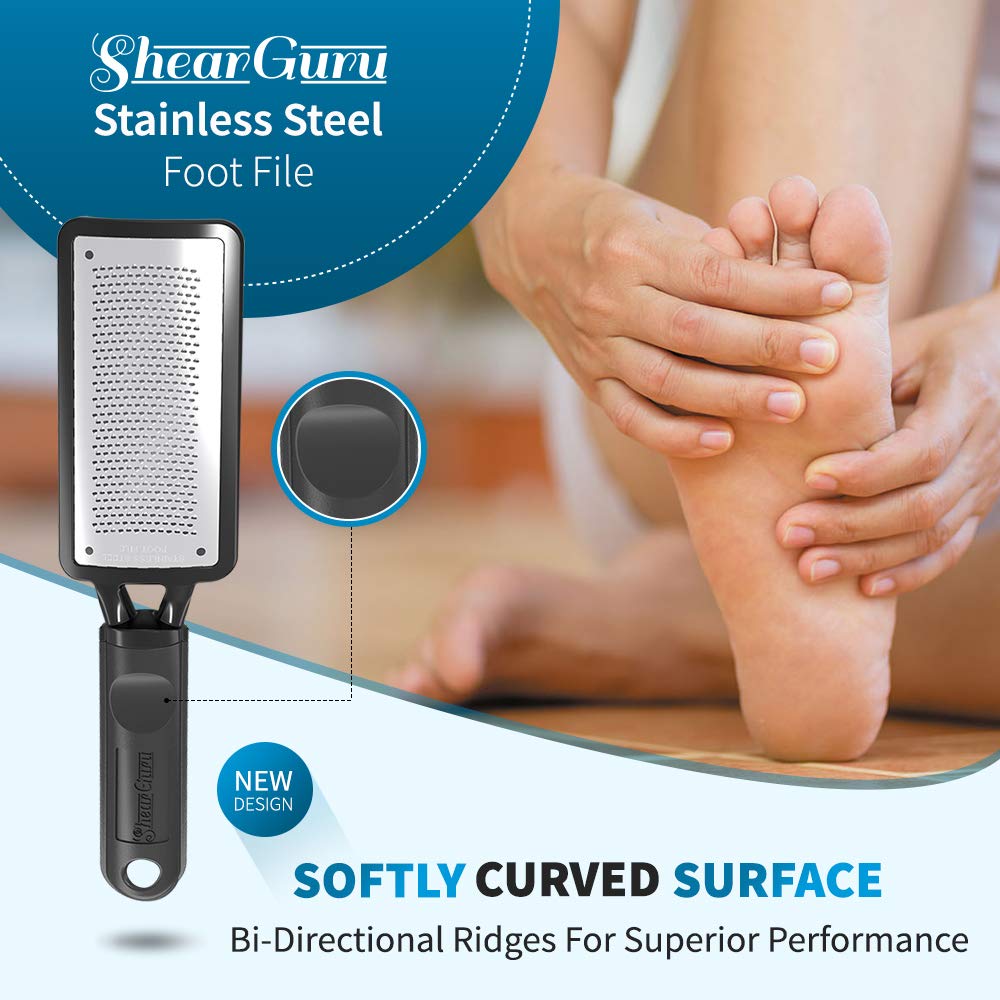 Premium Curved Pedicure Foot Rasp & Scrubber