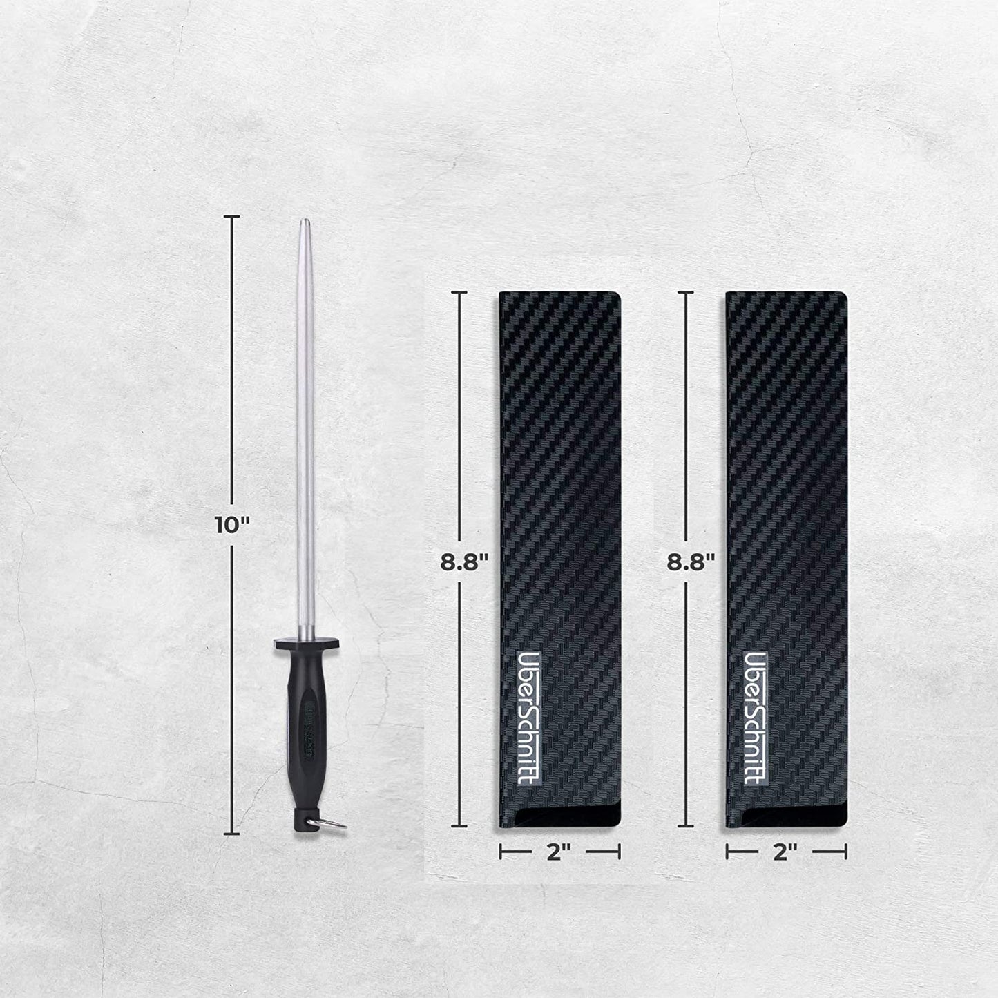 Top Chef’s 10' Knife Rod + Knife Guard Honing Steel