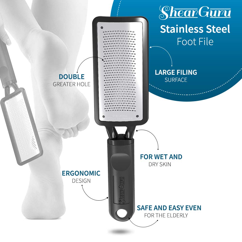 Premium Curved Pedicure Foot Rasp &amp; Scrubber