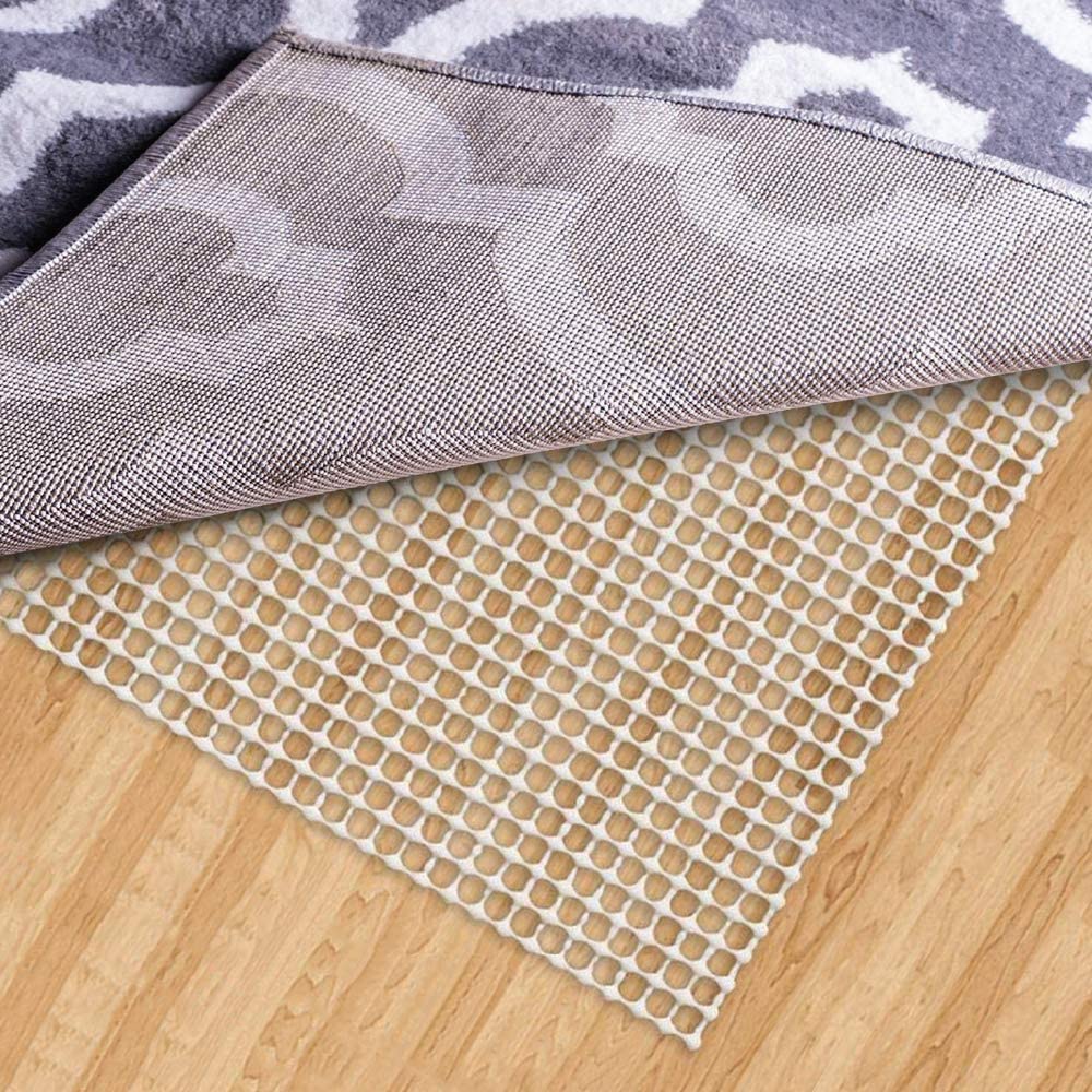 Sleek Relief Non-Slip Area Rug Lock Grip, for Hard Floors- Keep Rug in Place-Pads Available in Many Sizes, Provides Protection and Cushion Padding
