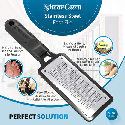 Premium Curved Pedicure Foot Rasp & Scrubber