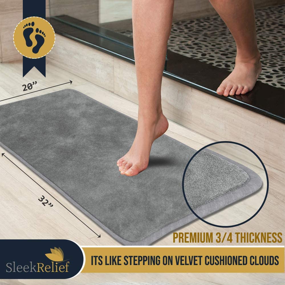 Ultra Thick Memory Foam Bath Mat