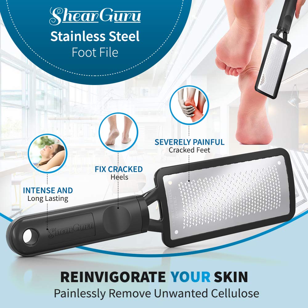 Premium Curved Pedicure Foot Rasp & Scrubber