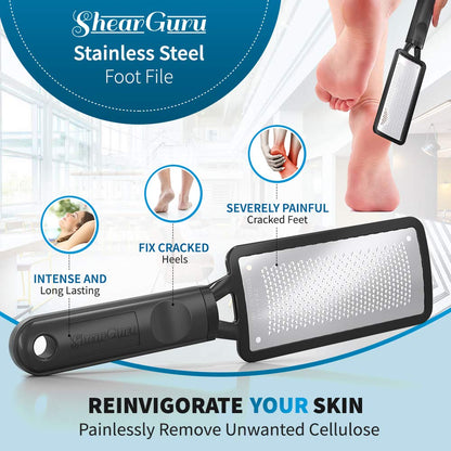 Premium Curved Pedicure Foot Rasp & Scrubber