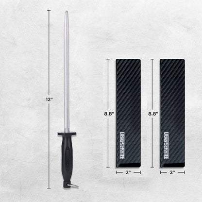 Top Chef’s 10' Knife Rod + Knife Guard Honing Steel