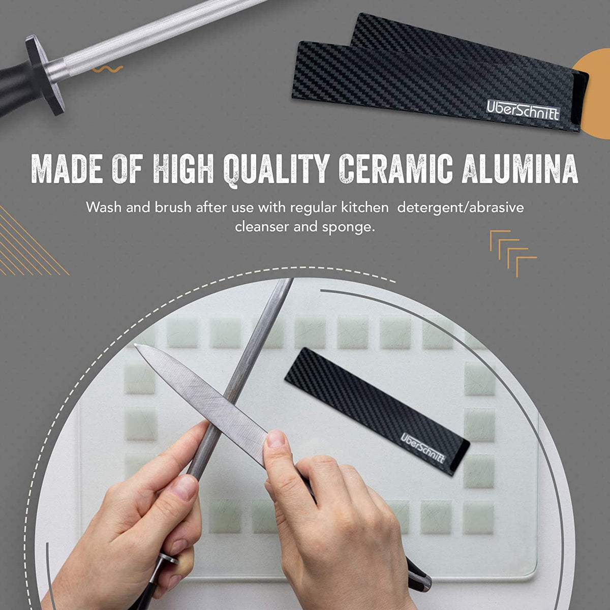 10 inch alumina ceramic steel
