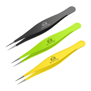 Surgical Tweezers for Ingrown Hair (3 Pack Pointed)