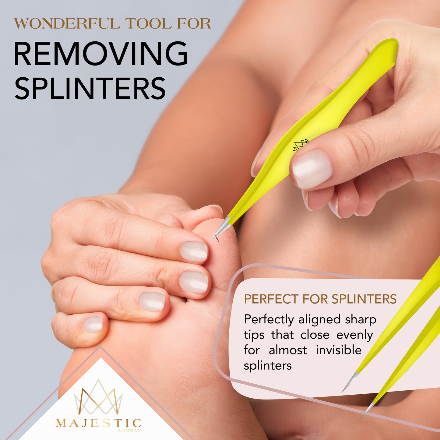 Surgical Tweezers for Ingrown Hair (3 Pack Pointed)