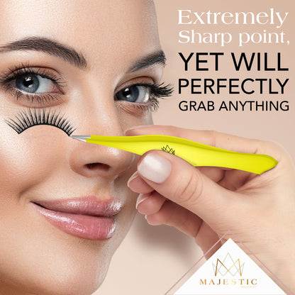 Surgical Tweezers for Ingrown Hair (Black and Yellow)